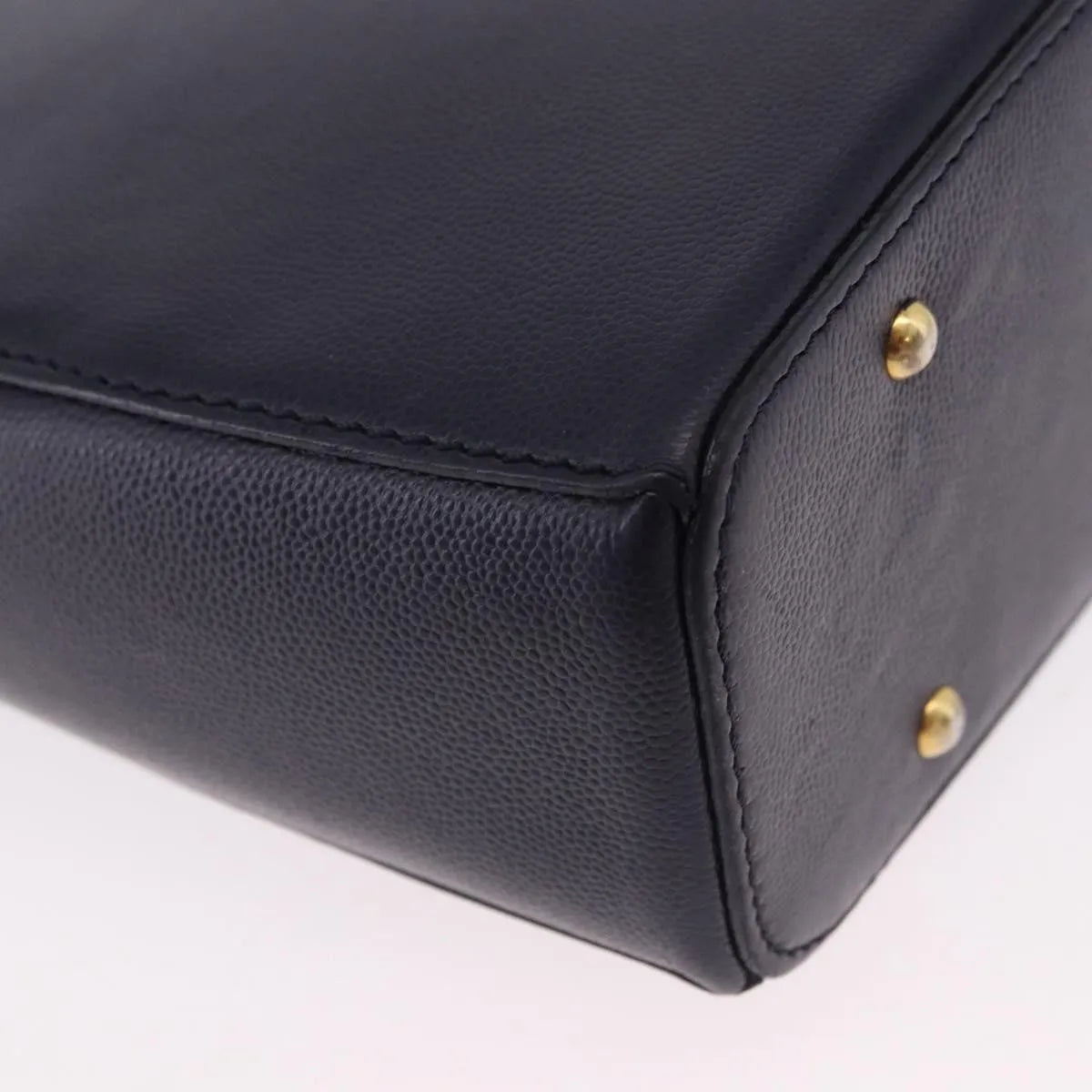Celine Vintage Leather, Navy, Leather, Shoulder Bag