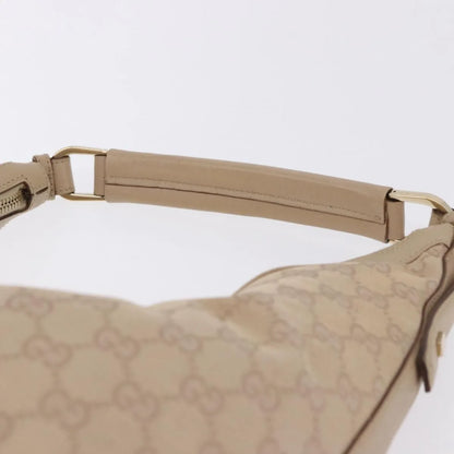 Gucci Zip Hobo Canvas, Beige, Canvas, Handbag