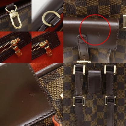 Louis Vuitton Manosque Damier, Brown, Canvas, Tote Bag