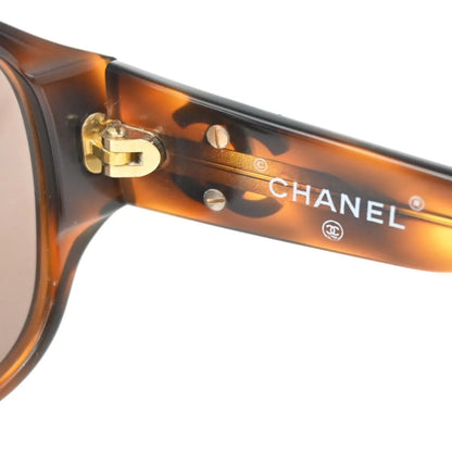 Chanel Logo CC Plastic, Brown, Plastic, Sunglasses
