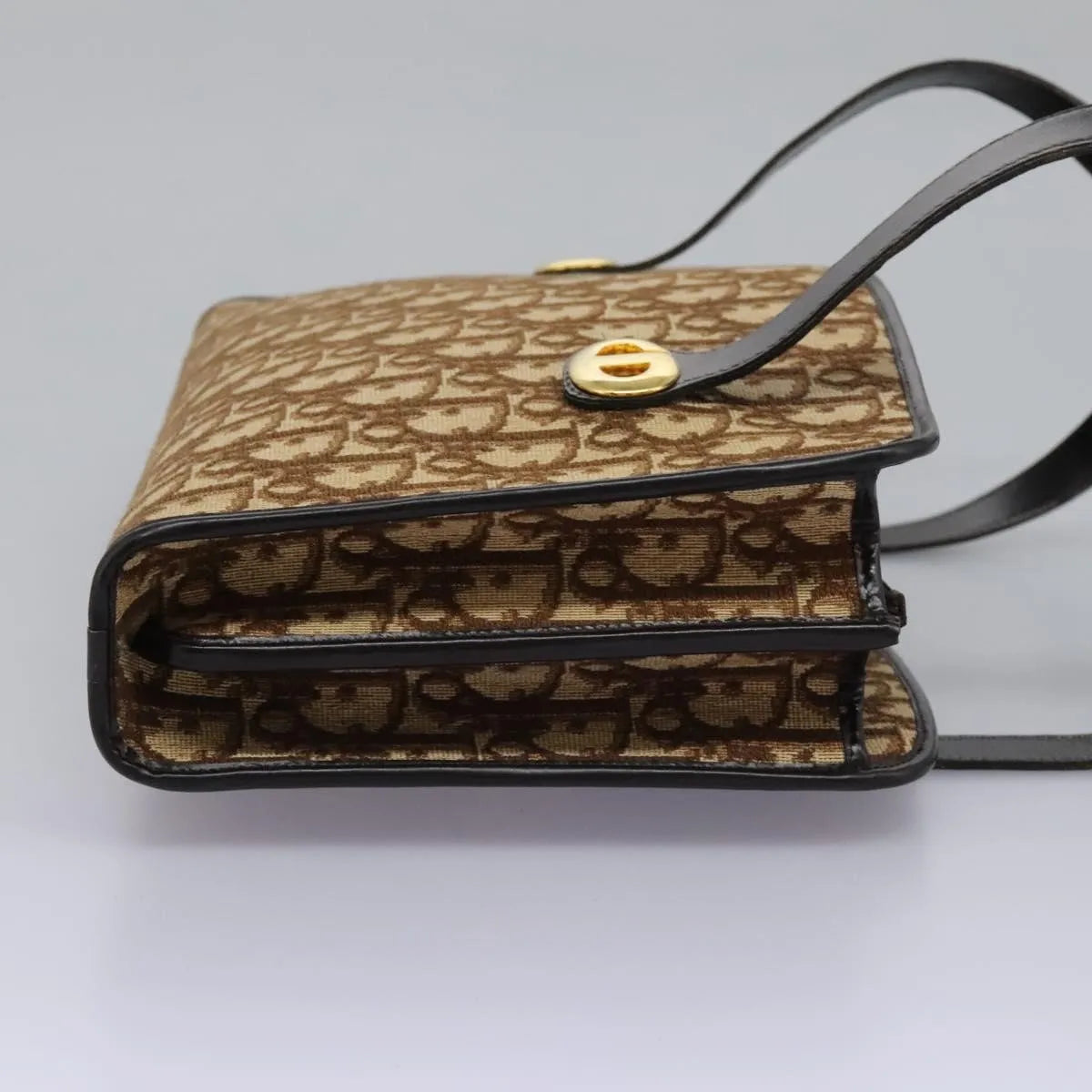 Christian Dior Vintage Trotter Canvas, Brown, Canvas, Handbag