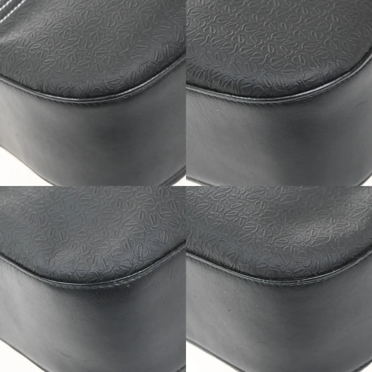 Loewe Anagram Leather, Black, PVC, Shoulder Bag