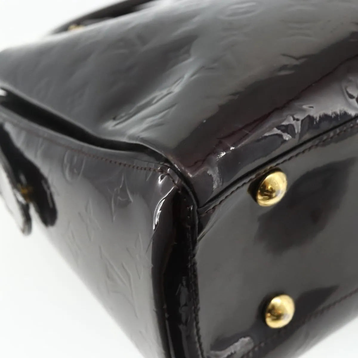 Louis Vuitton Melrose Avenue Monogram Vernis, Burgundy, Patent Leather, Handbag