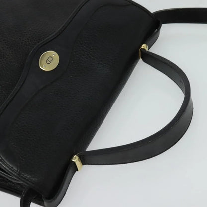 Christian Dior Vintage Leather, Black, Leather, Handbag