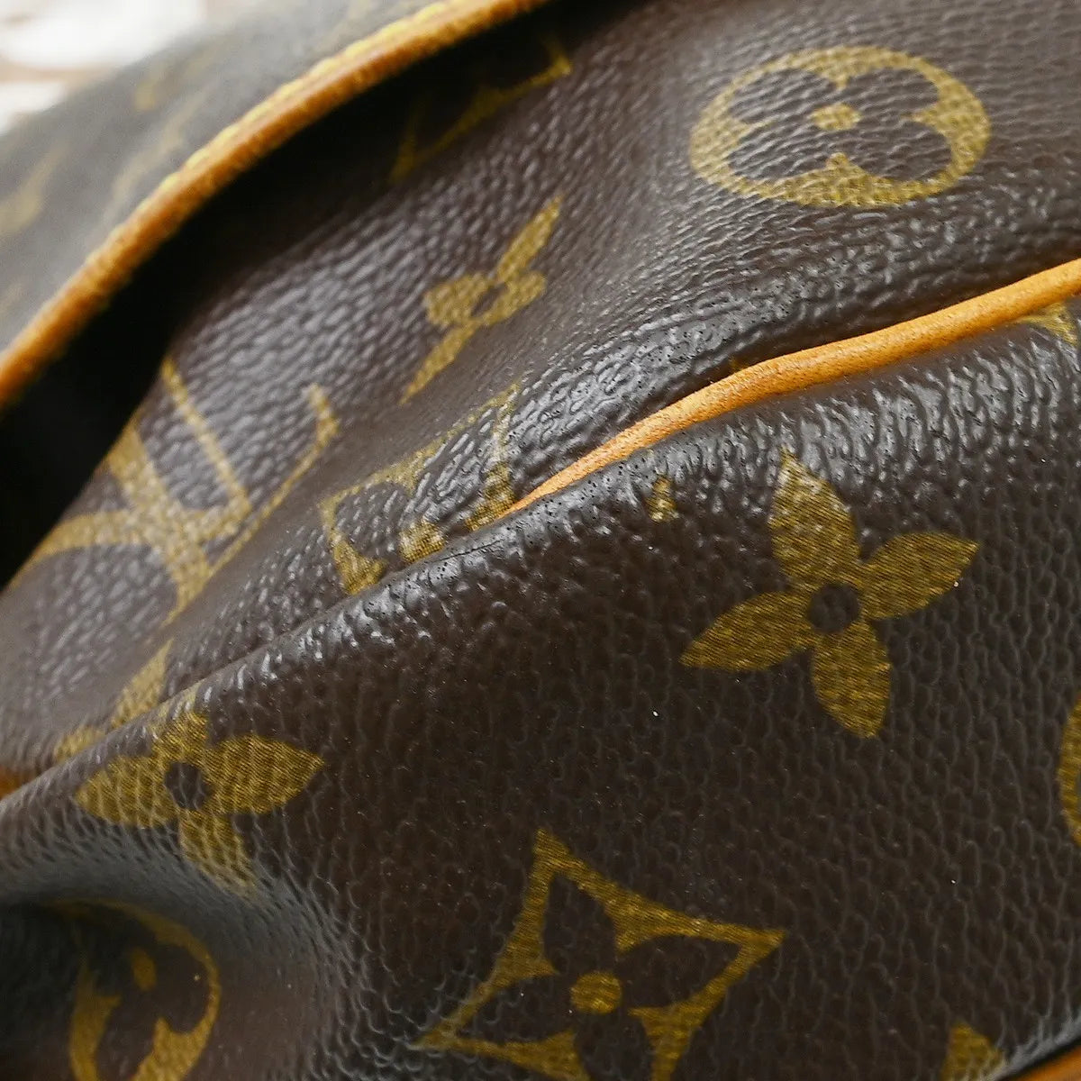 Louis Vuitton Saumur Monogram, Brown, Canvas, Shoulder Bag