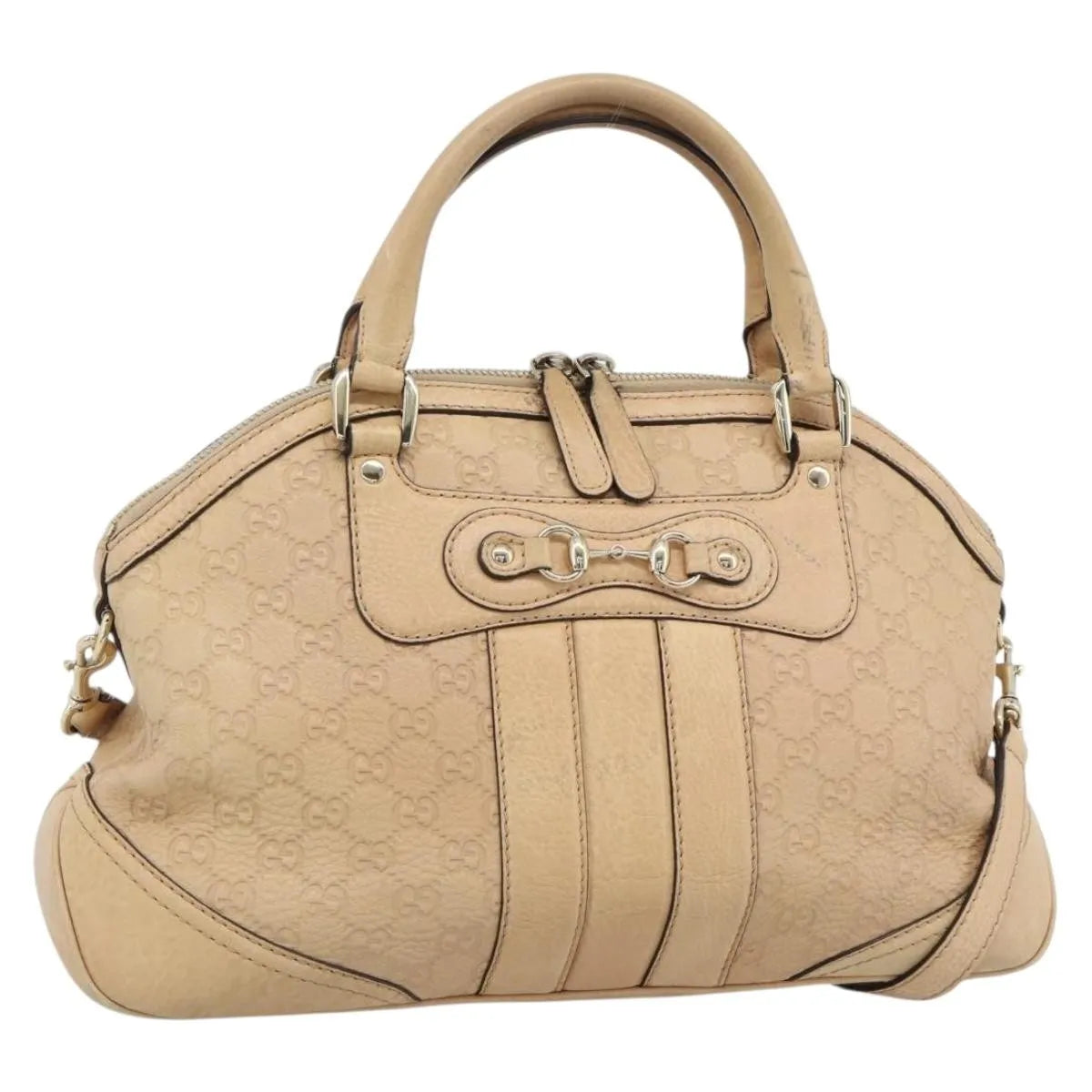 Gucci New Pelham Tote Guccissima Leather, Beige, Leather, Handbag