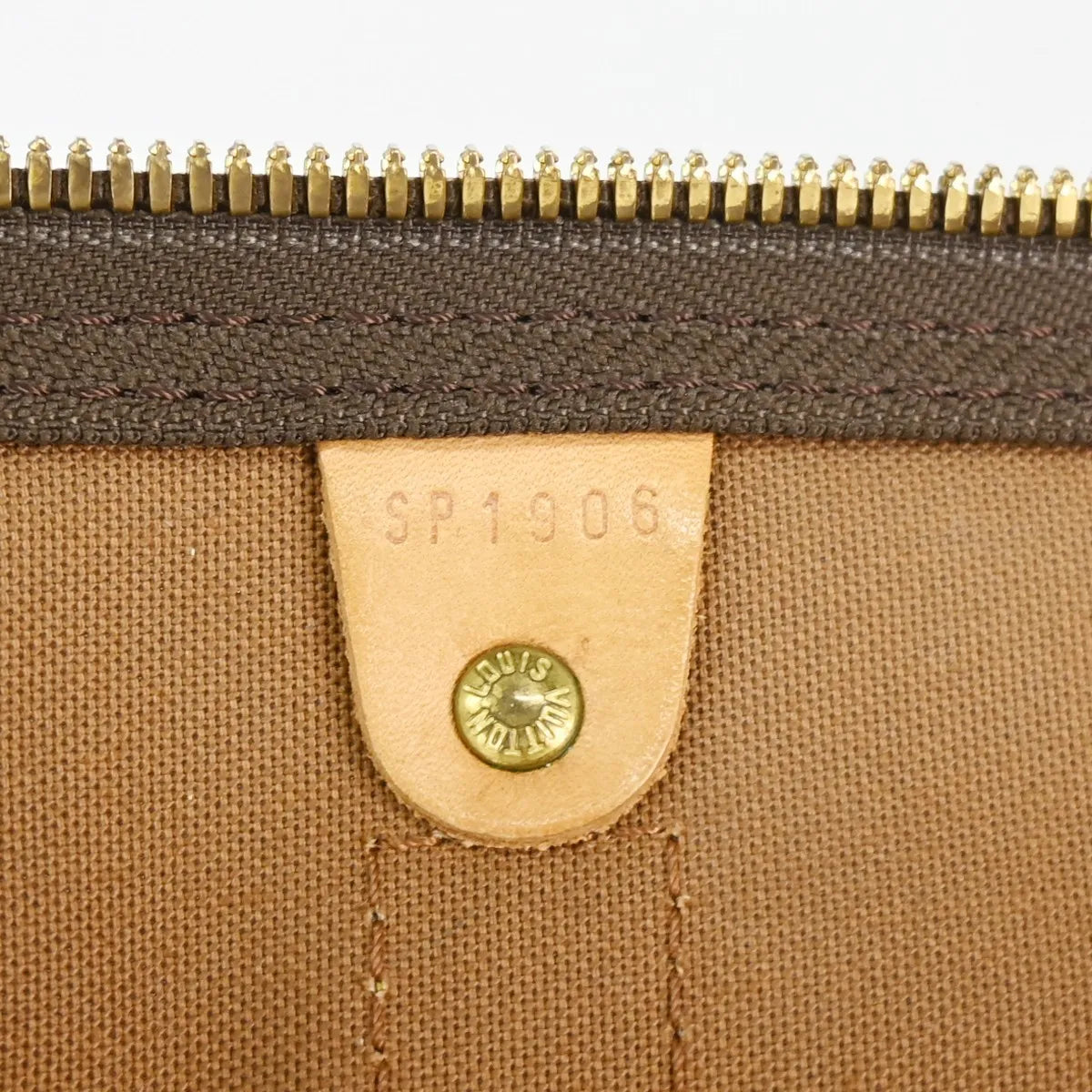 Louis Vuitton Keepall Monogram, Brown, Canvas, Travel Bag