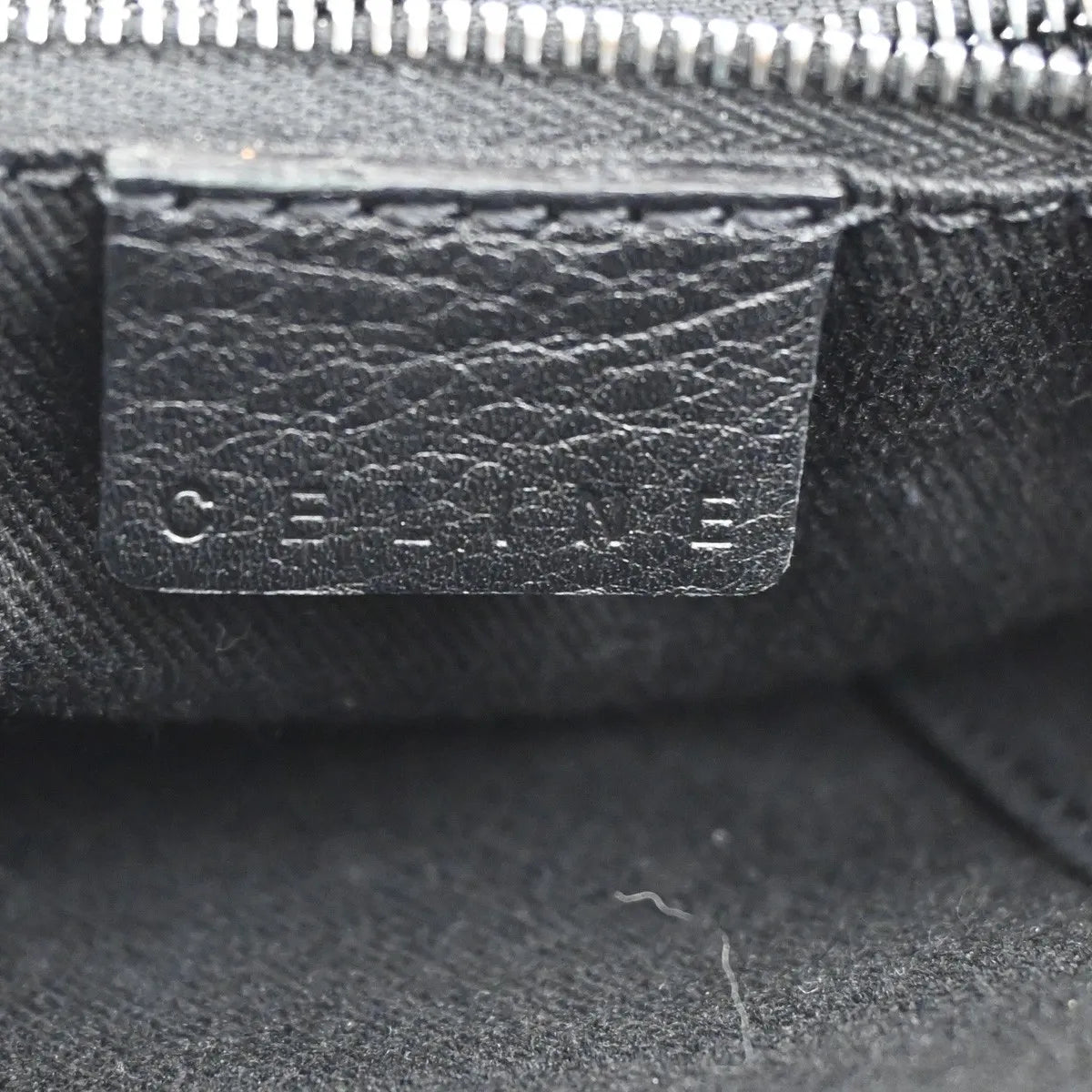 Celine C Macadam Suede, Black, Suede, Shoulder Bag