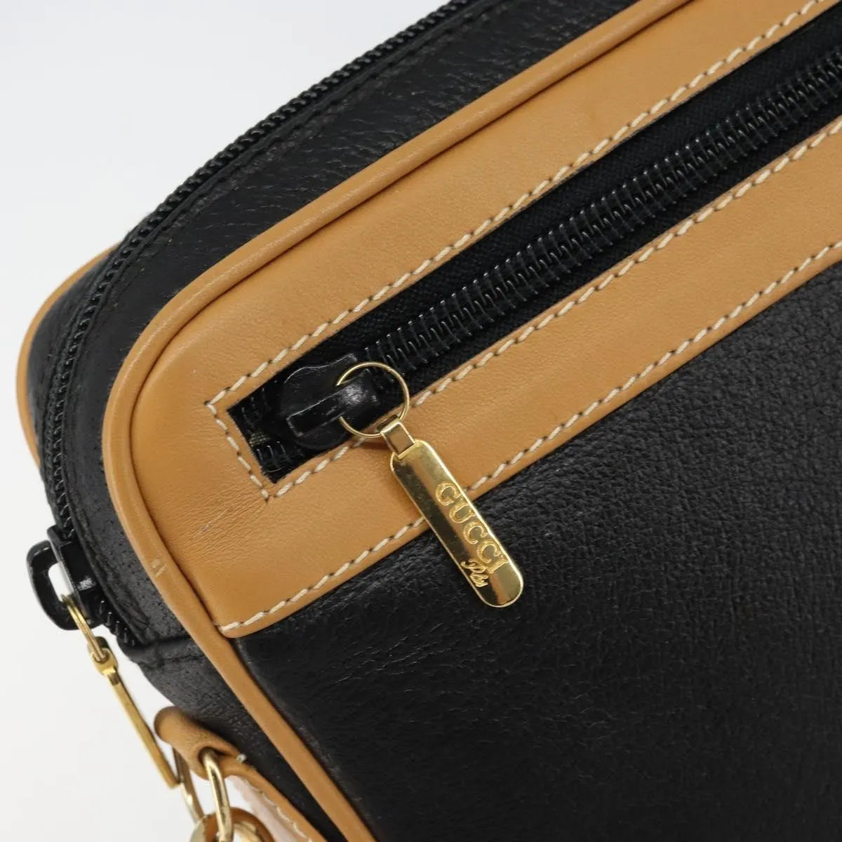 Gucci Vintage clutch Leather, Black, Leather, Clutch