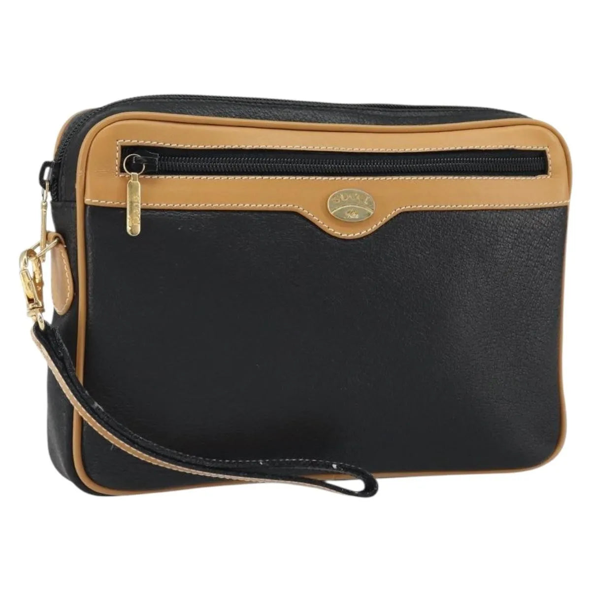 Gucci Vintage clutch Leather, Black, Leather, Clutch