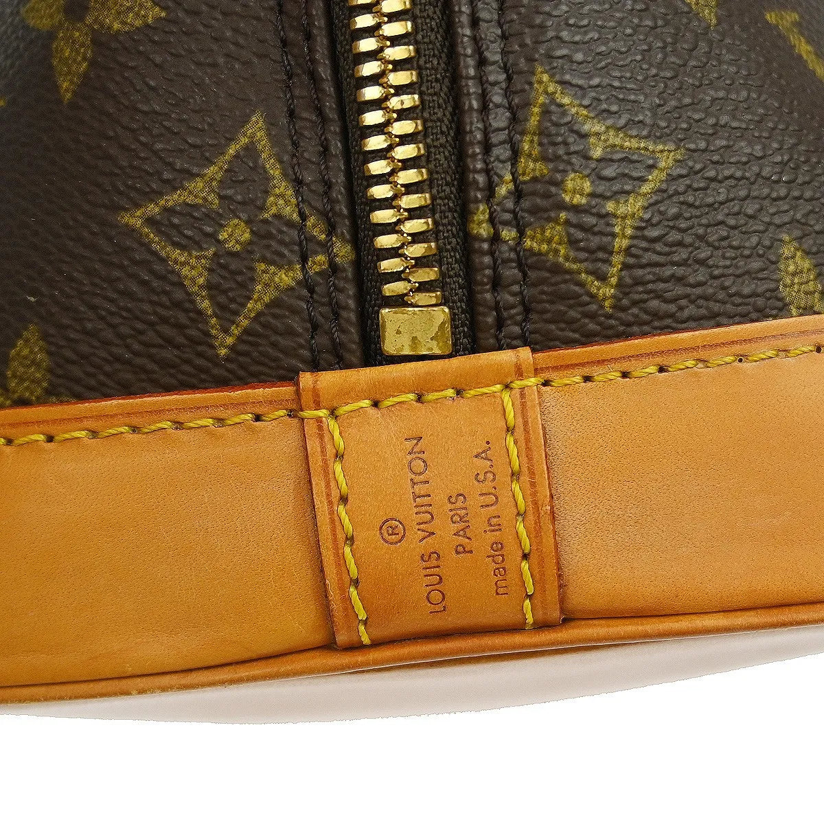 Louis Vuitton Vintage Alma Monogram Canvas, Brown, Canvas, Handbag