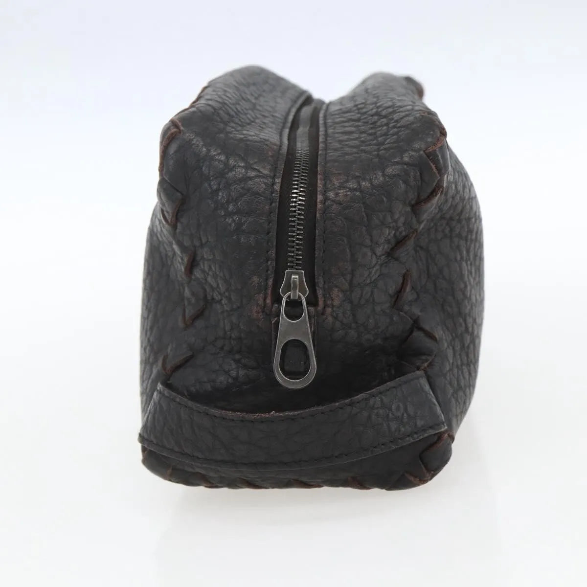 Bottega Veneta Zip Clutch Leather, Brown, Leather, Clutch