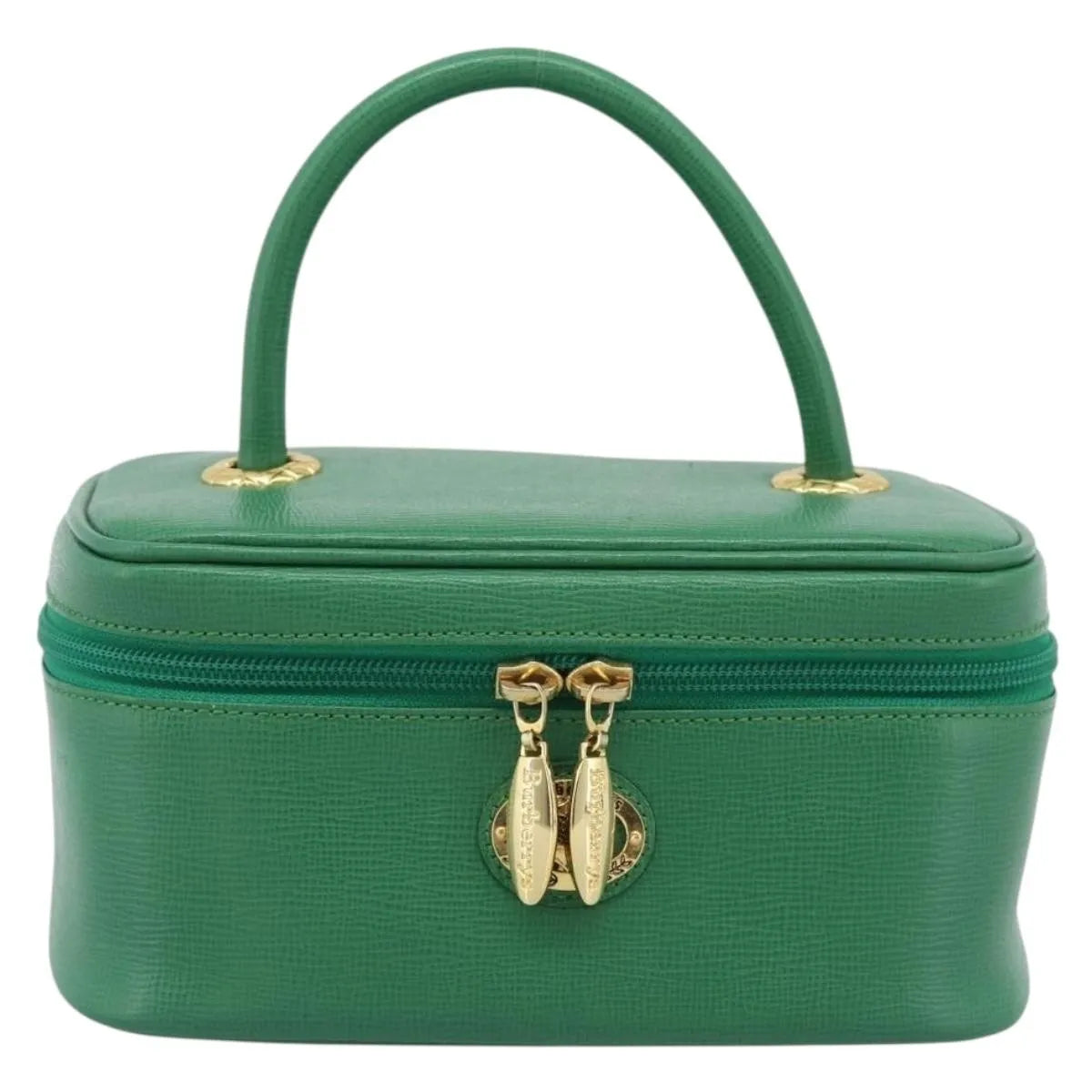 Burberry Vanity Leather, Green, Leather, Clutch