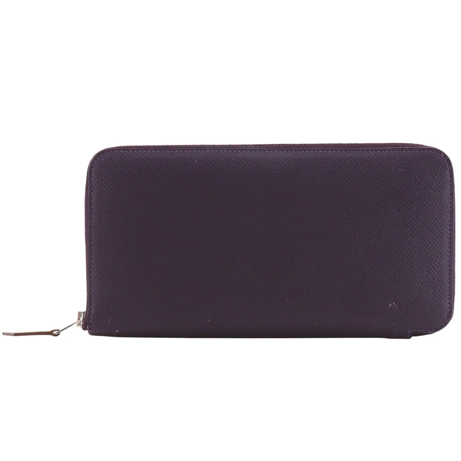 Hermes Azap Zip Around Epsom, Purple, Leather, Wallet