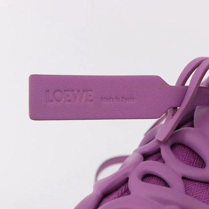 Loewe Anagram Inflated Pocket Canvas and silicon, Purple, Canvas, Crossbody Bag