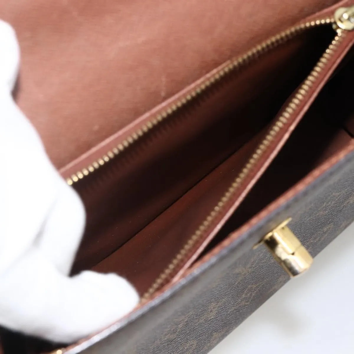 Louis Vuitton Malesherbes Monogram Canvas, Brown, Canvas, Handbag