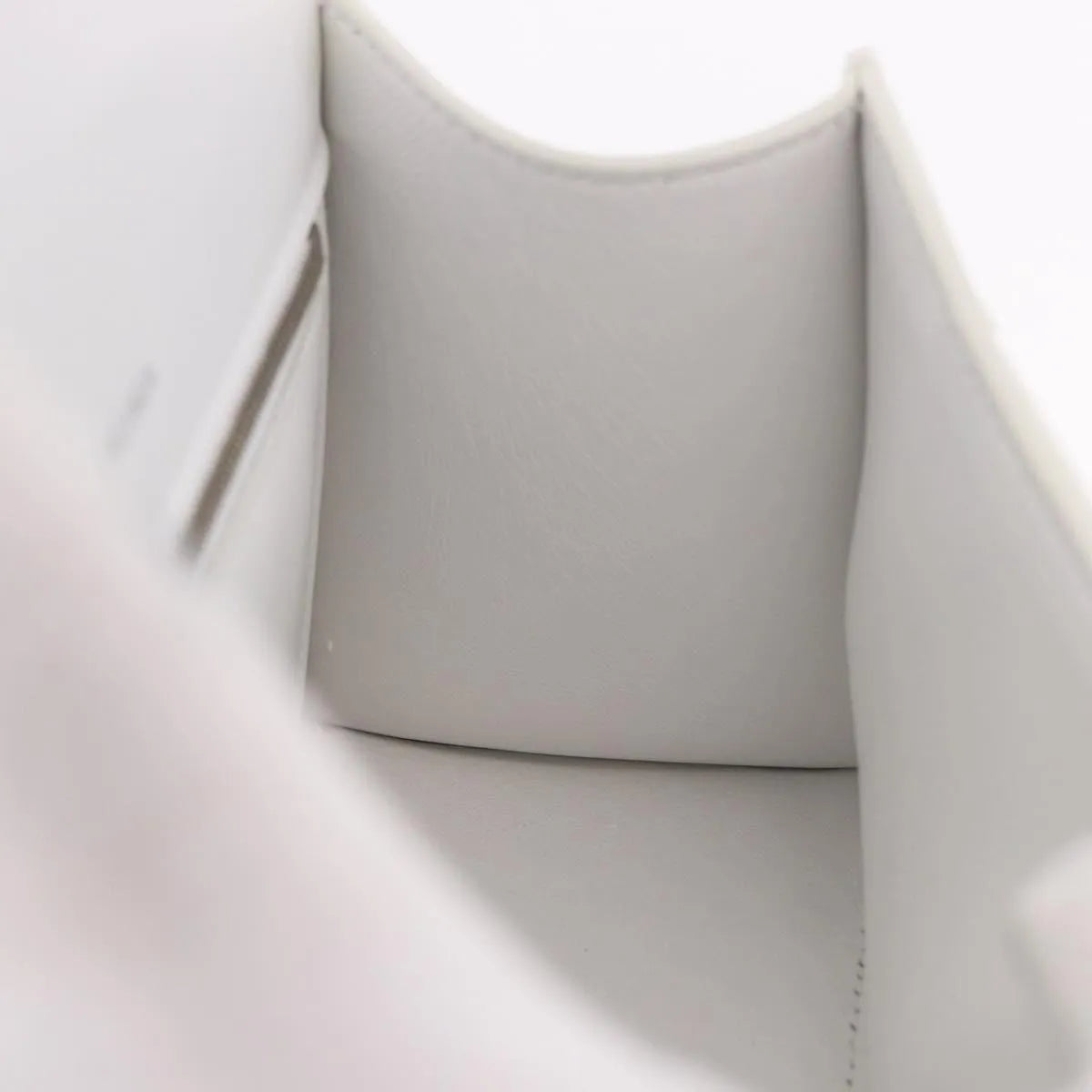 Balenciaga Hourglass Top Handle Leather, White, Leather, Handbag