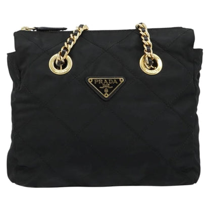Prada Re-Edition 1995 Chain Quilted Tessuto, Black, Nylon, Shoulder Bag