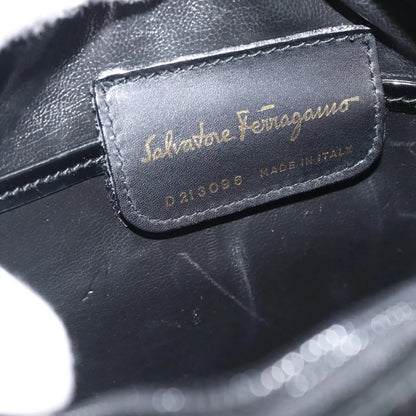 Salvatore Ferragamo Vala Patent Leather, Black, Patent Leather, Shoulder Bag
