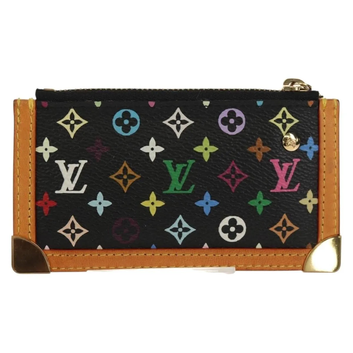 Louis Vuitton Pochette Clés Monogram Canvas, Black, Canvas, Wallet