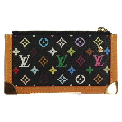 Louis Vuitton Pochette Clés Monogram Canvas, Black, Canvas, Wallet