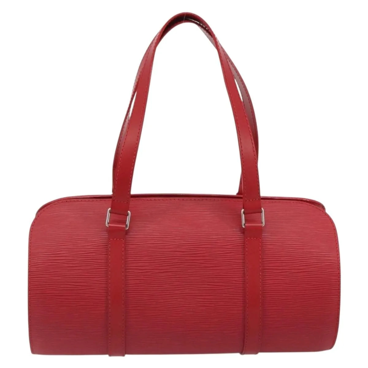 Louis Vuitton Soufflot Epi Leather, Red, Leather, Handbag