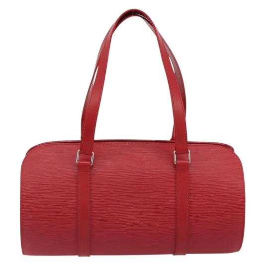 Louis Vuitton Soufflot Epi Leather, Red, Leather, Handbag
