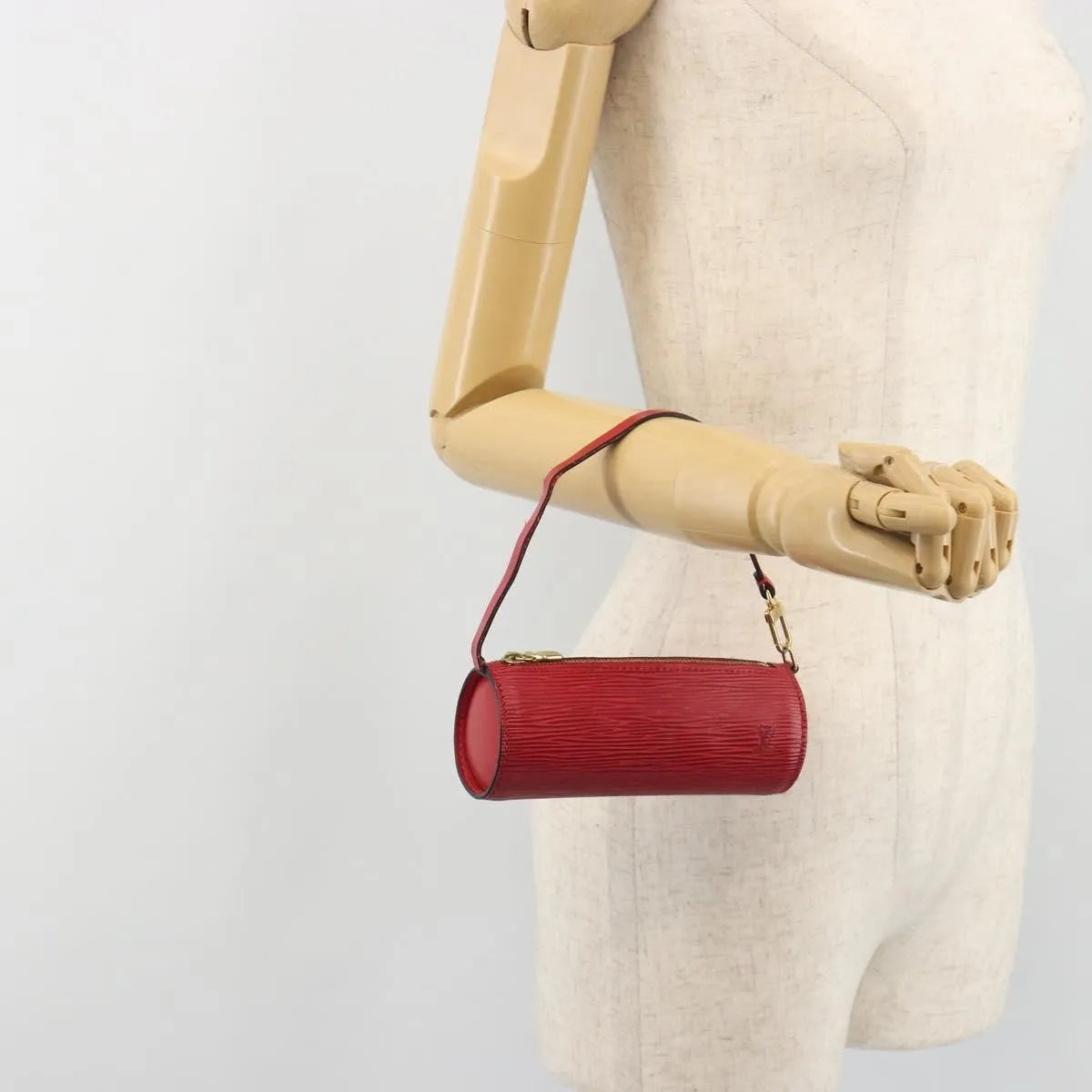 Louis Vuitton Soufflot Pochette Epi Leather, Red, Leather, Clutch