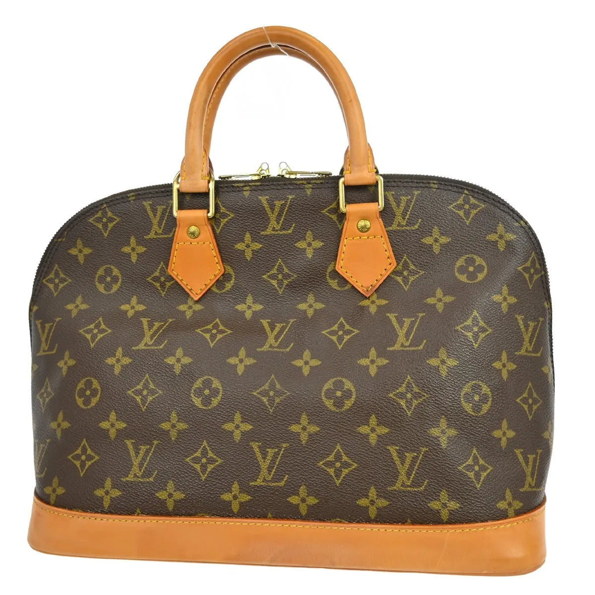 Louis Vuitton Vintage Alma Monogram Canvas, Brown, Canvas, Handbag