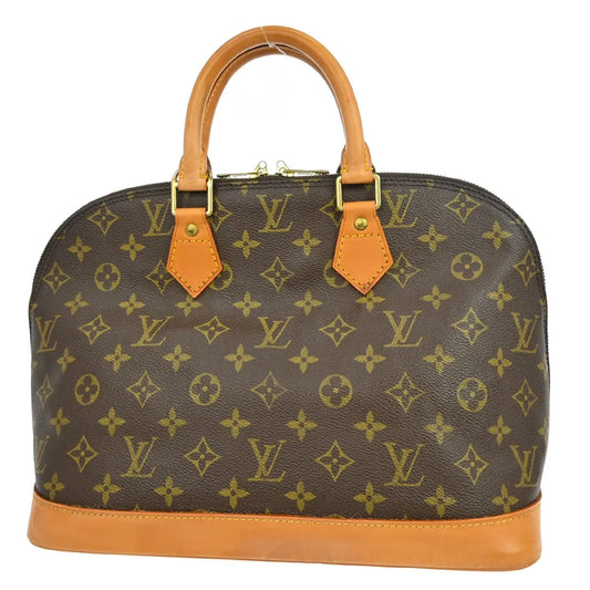 Louis Vuitton Vintage Alma Monogram Canvas, Brown, Canvas, Handbag