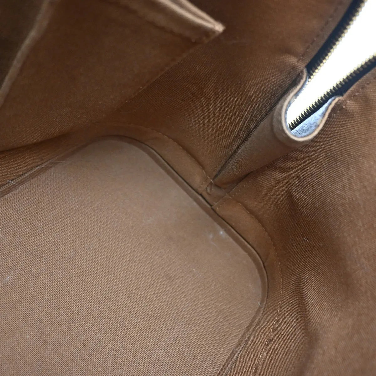 Louis Vuitton Alma Monogram Canvas, Brown, Leather, Handbag