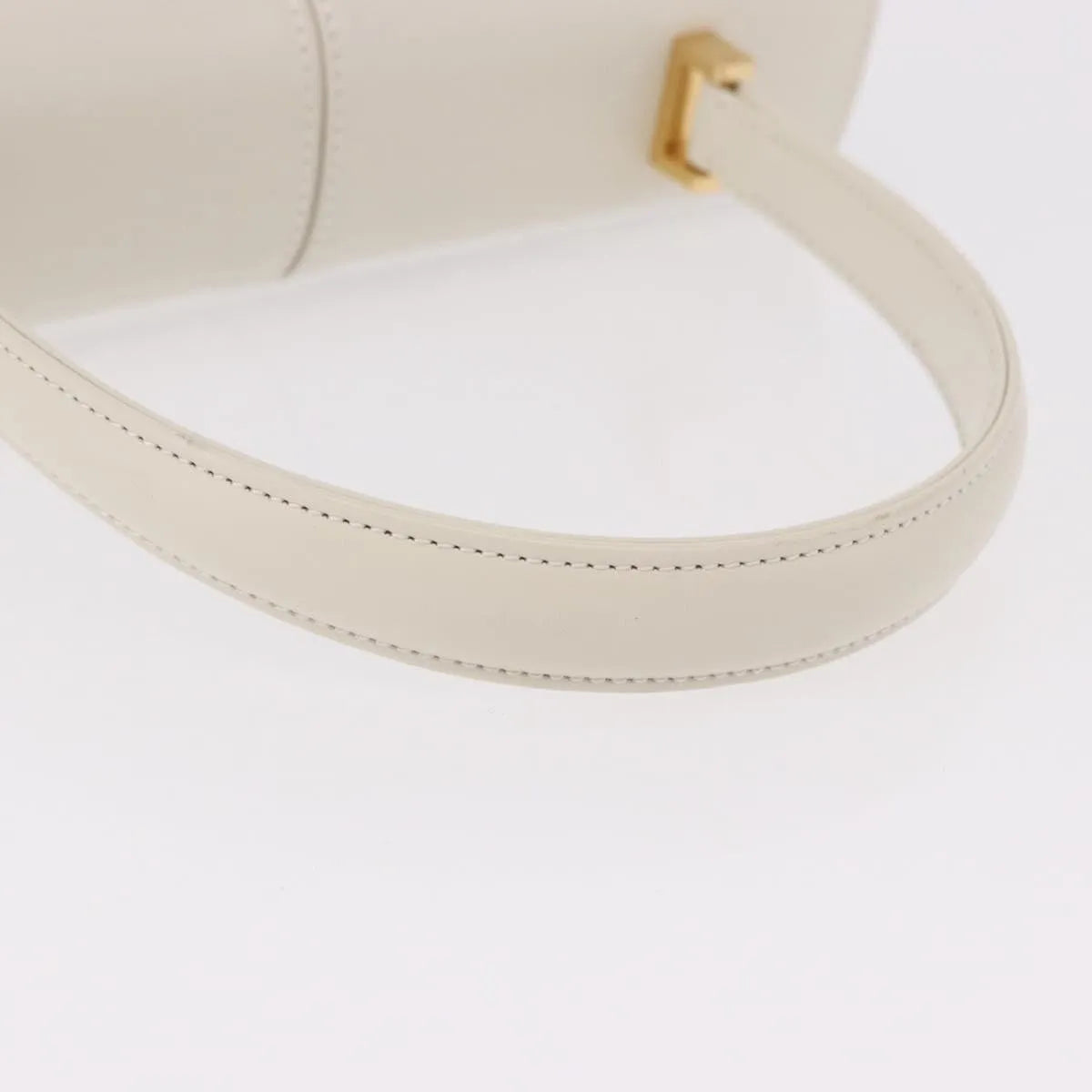 Saint Laurent Vintage handbag Leather, White, Leather, Handbag