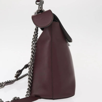Fendi Back to School Leather, Burgundy, Leather, Backpack