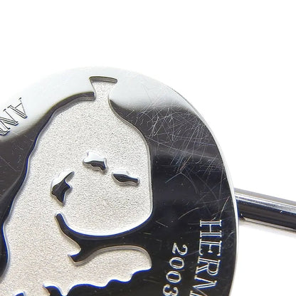 Hermes Annee Mediterranee Cadena Lock Charm Metal, Silver, Metal, Charm