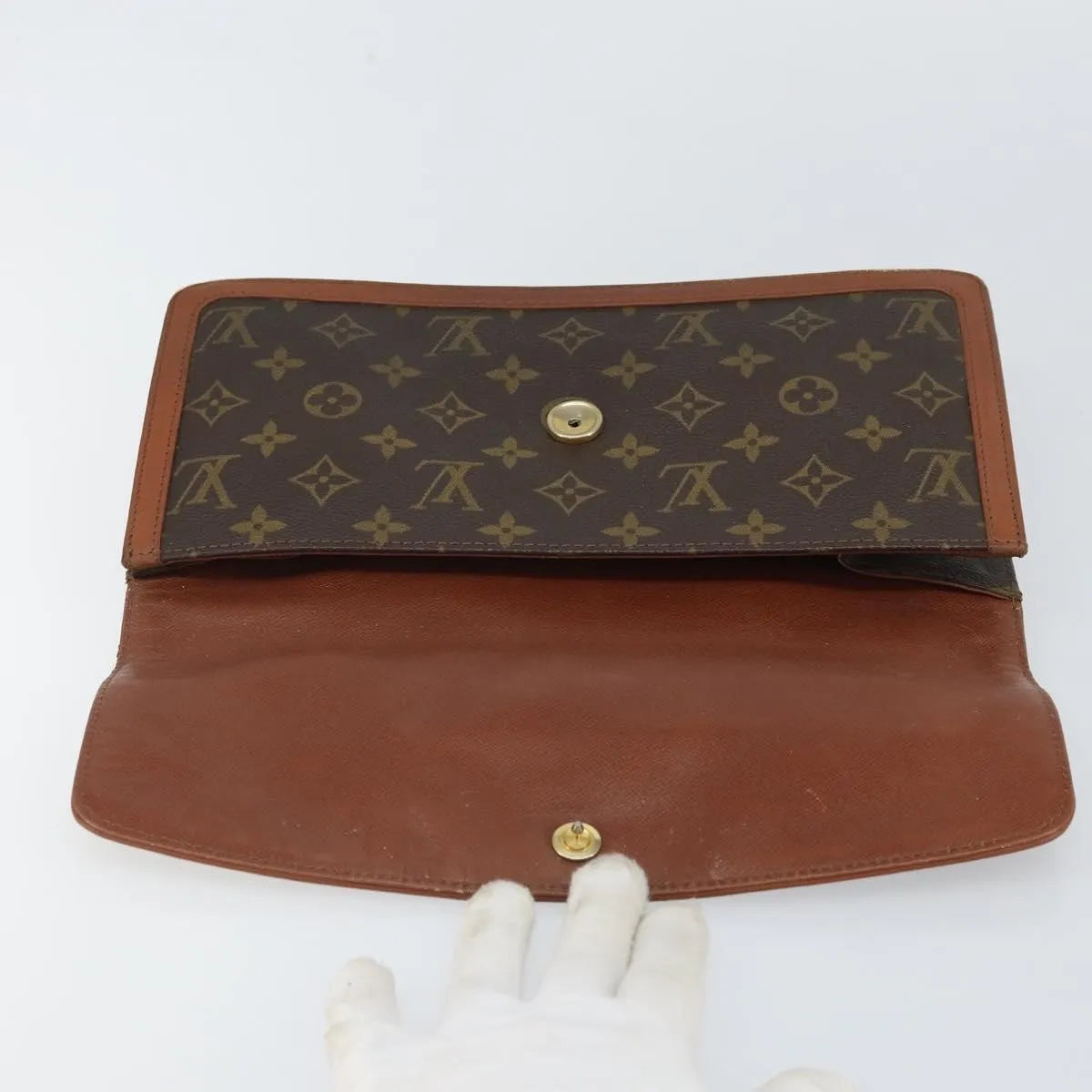 Louis Vuitton Dame Pochette Monogram Canvas, Brown, Canvas, Clutch