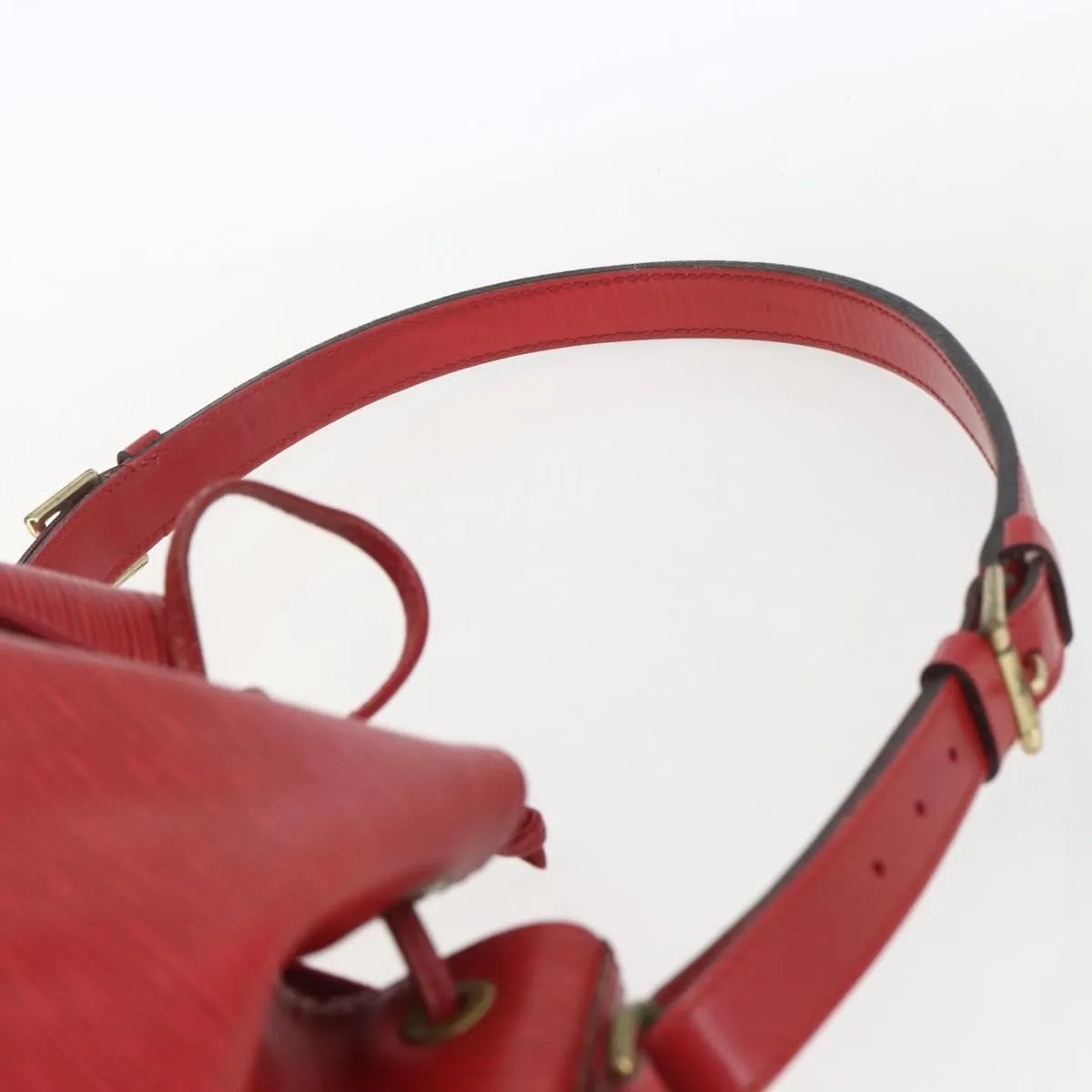 Louis Vuitton Petit Noe Epi Leather, Red, Leather, Shoulder Bag