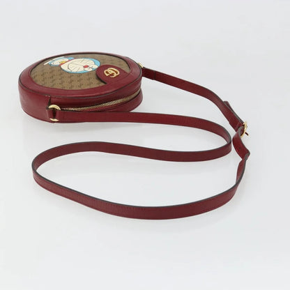 Gucci Doraemon Round Printed Mini GG Coated Canvas, Beige, Canvas, Shoulder Bag