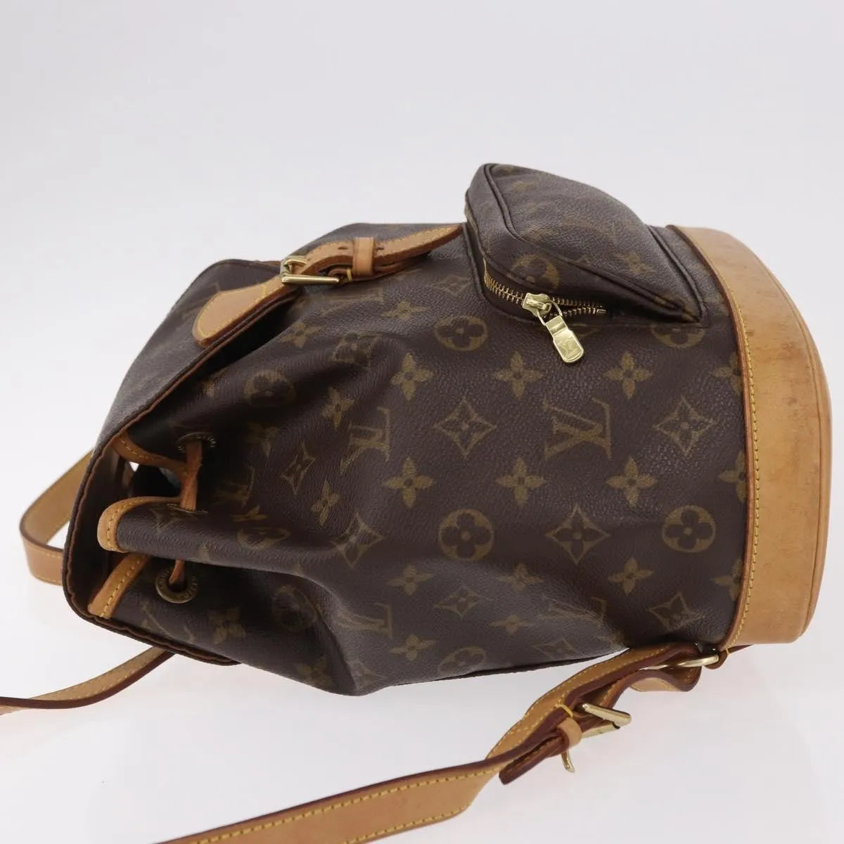 Louis Vuitton Montsouris Monogram, Brown, Canvas, Backpack