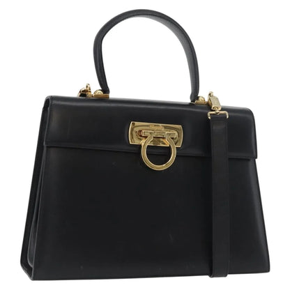 Salvatore Ferragamo Convertible Top Handle Leather, Multicolour, Leather, Handbag