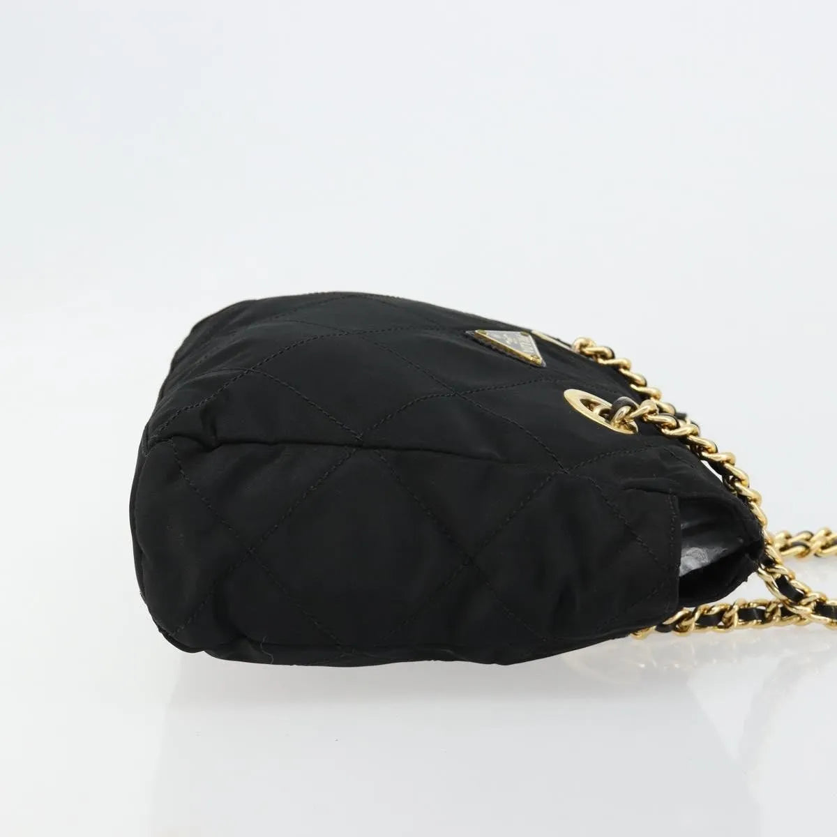 Prada Re-Edition 1995 Chain Quilted Tessuto, Black, Nylon, Shoulder Bag