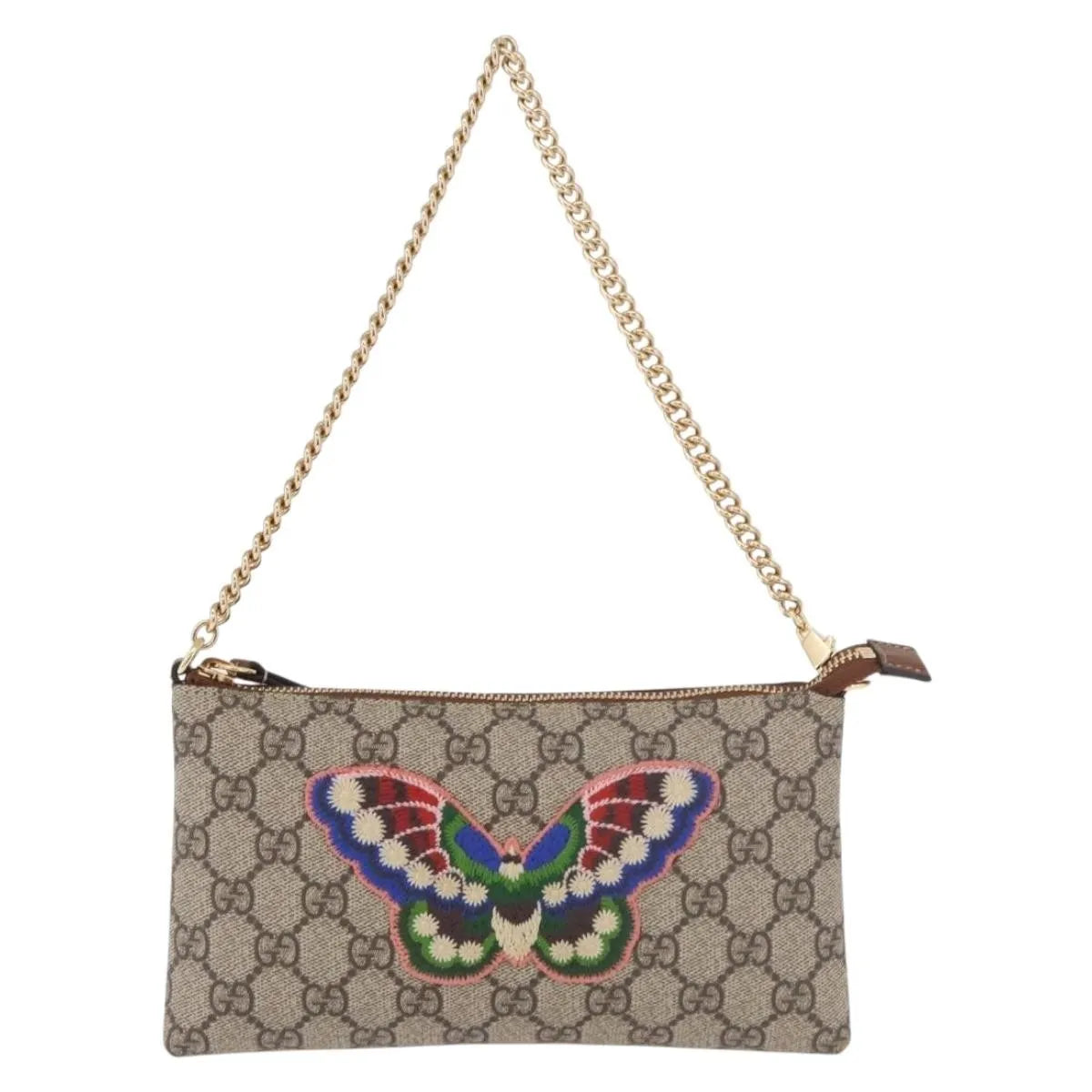 Gucci Pochette GG Canvas, Beige, PVC, Clutch