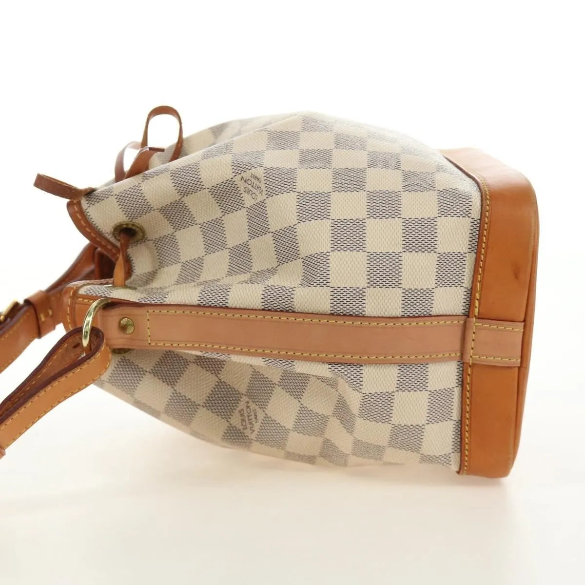 Louis Vuitton Noe Damier, White, Canvas, Shoulder Bag