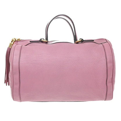 Gucci Soho Boston Leather, Pink, Leather, Handbag
