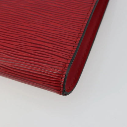 Louis Vuitton Pochette Accessoires Epi, Red, Leather, Clutch