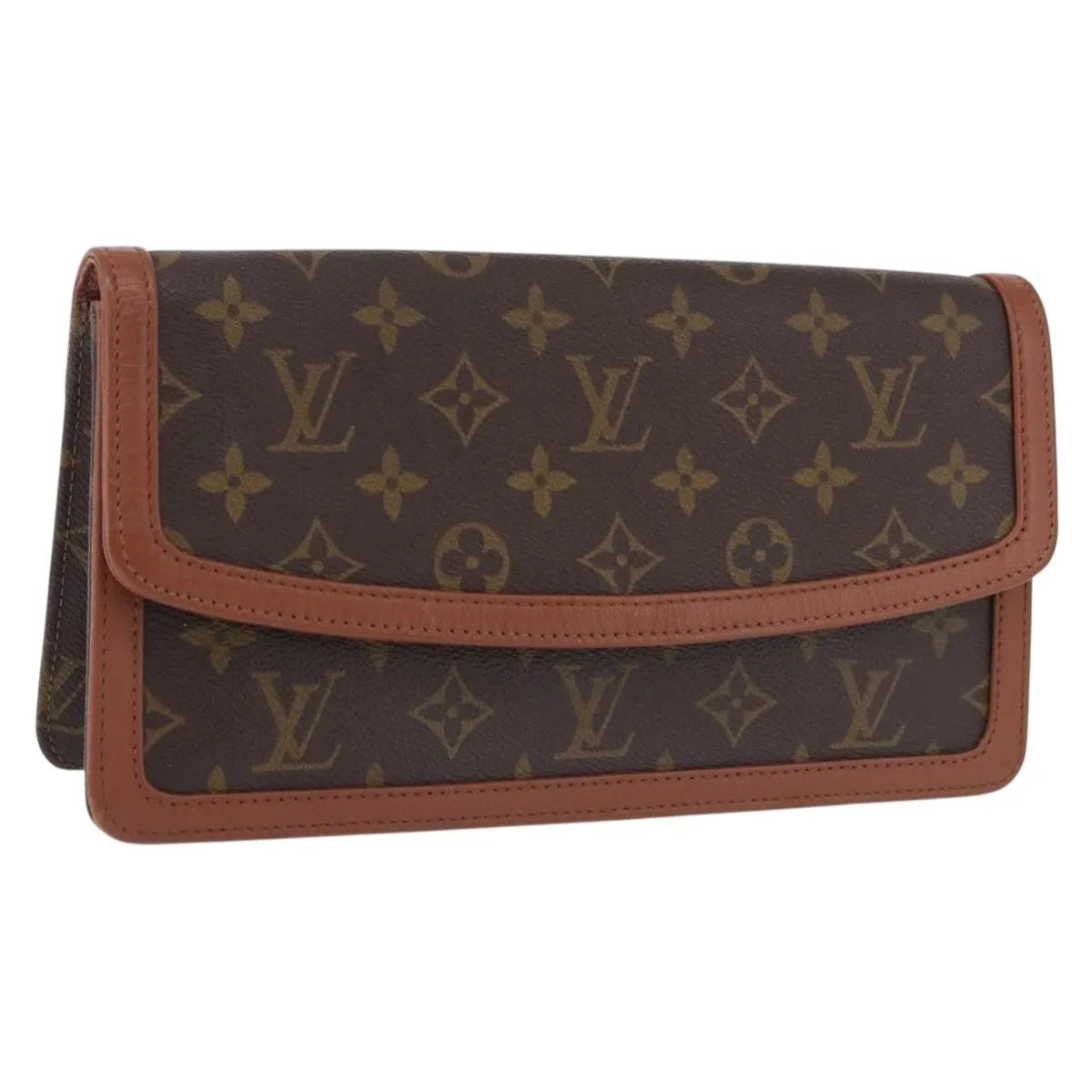Louis Vuitton Dame Pochette Monogram Canvas, Brown, Canvas, Clutch
