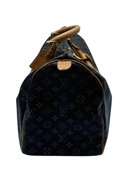 Louis Vuitton Keepall Monogram Canvas, Beige, Canvas, Travel Bag