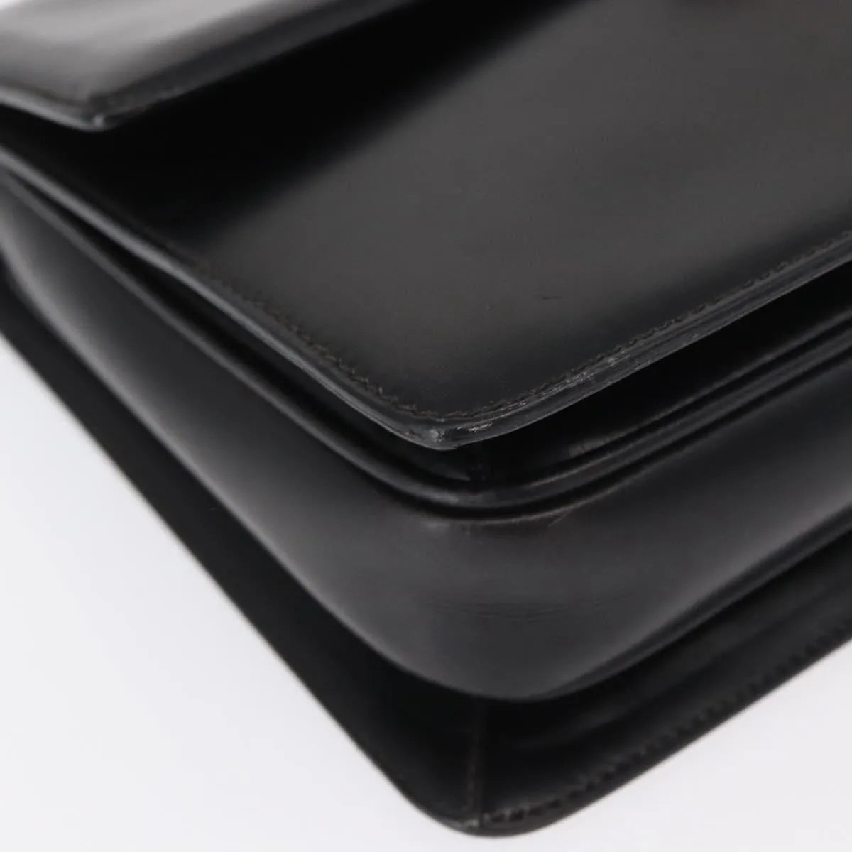 Gucci Vintage Leather, Black, Leather, Shoulder Bag