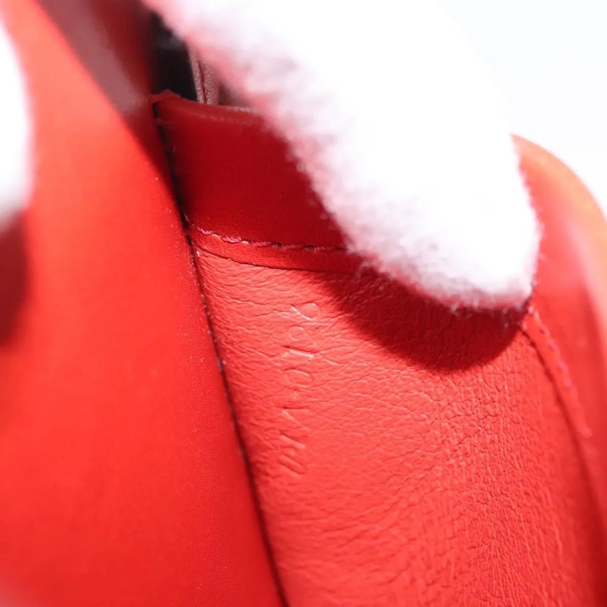 Celine Trotteur Messenger Calfskin, Orange, Leather, Shoulder Bag