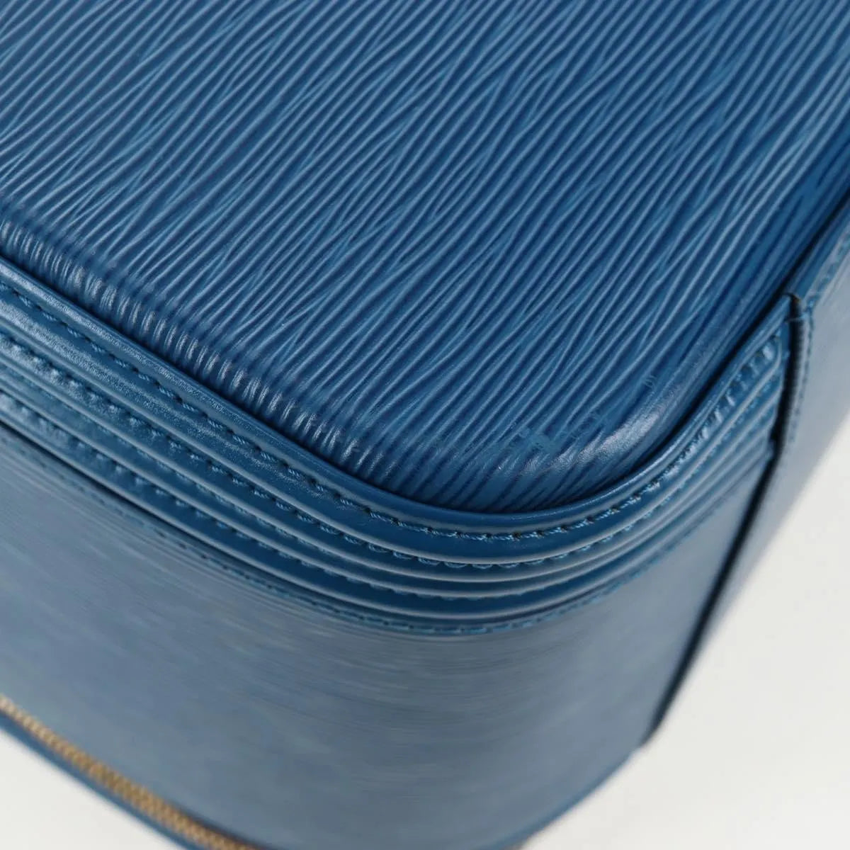 Louis Vuitton Nice Train Case Epi Leather, Blue, Leather, Handbag