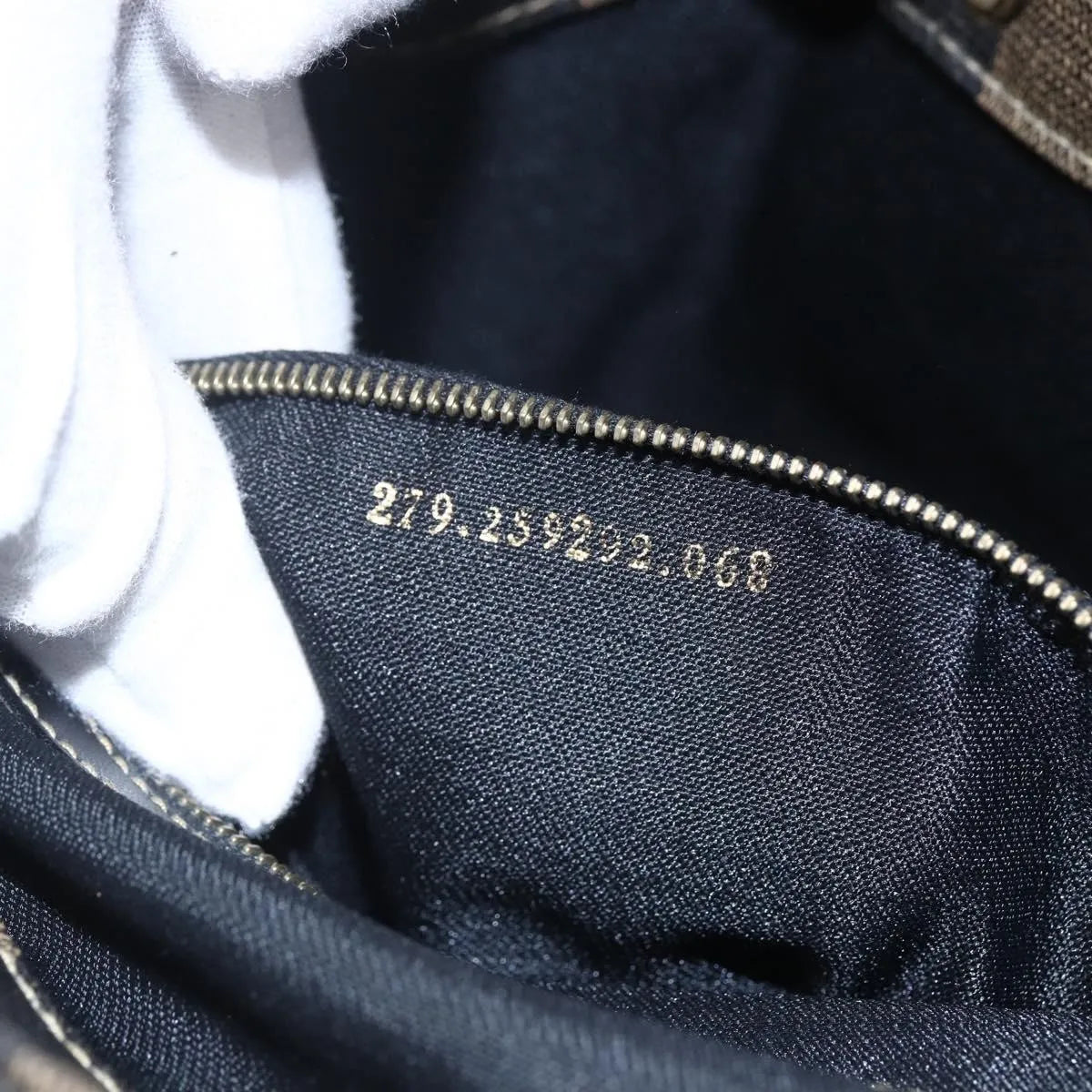 Fendi Vintage Pequin Logo Coated Canvas, Brown, Canvas, Backpack